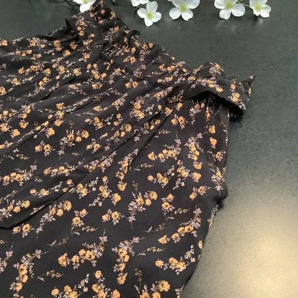 Jachs Girlfriend Floral Paper Bag High Waist Pull On Culotte Shorts NWT - Picture 10 of 16